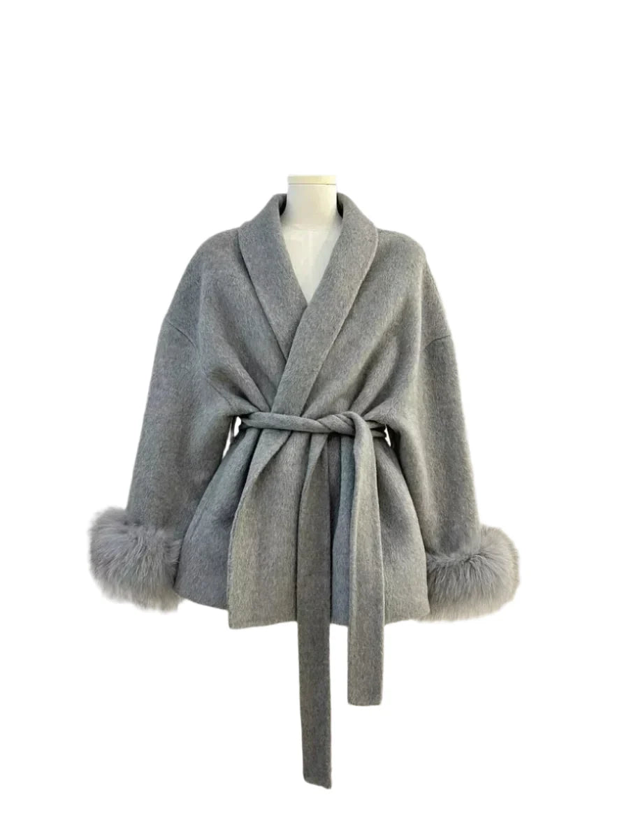 Arctic Grace Wool Coat