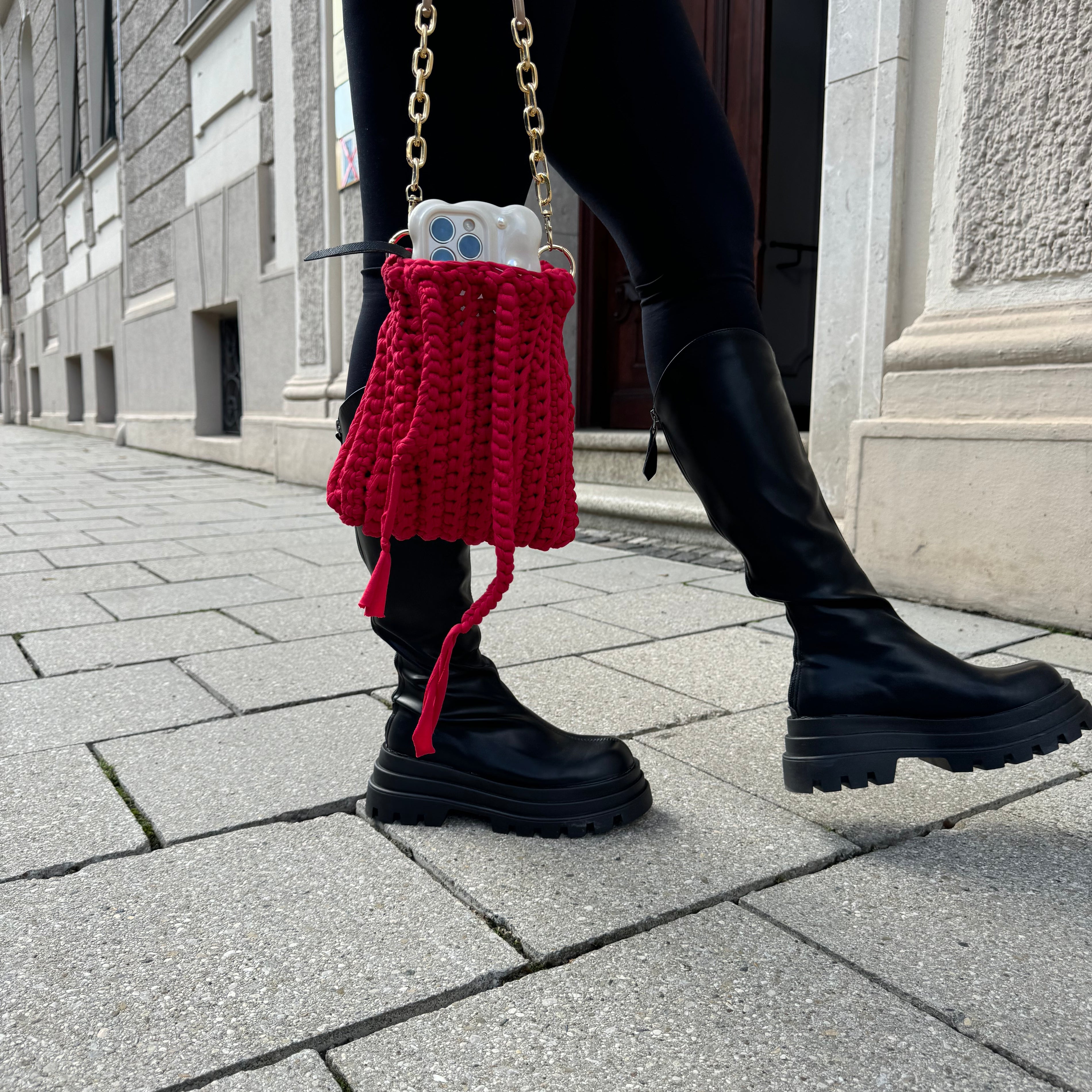 Knee-High Faux Leather Boots