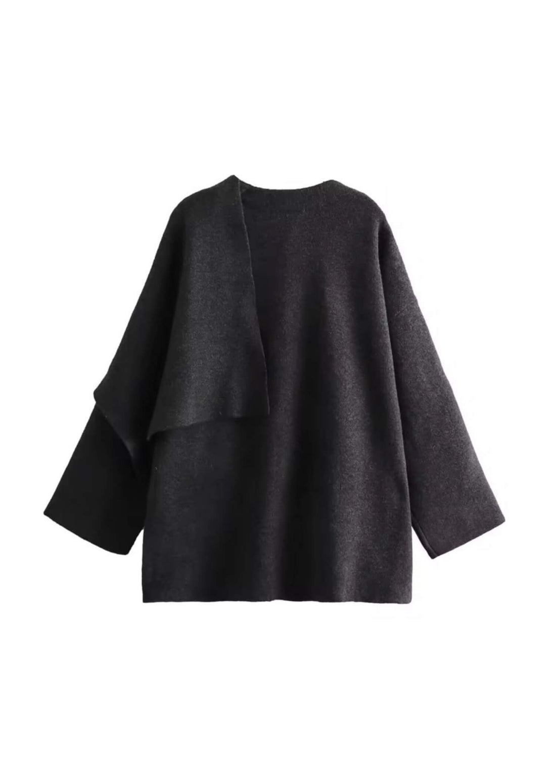 Button wool cape