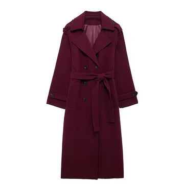 Cotton Blend Trench Coat