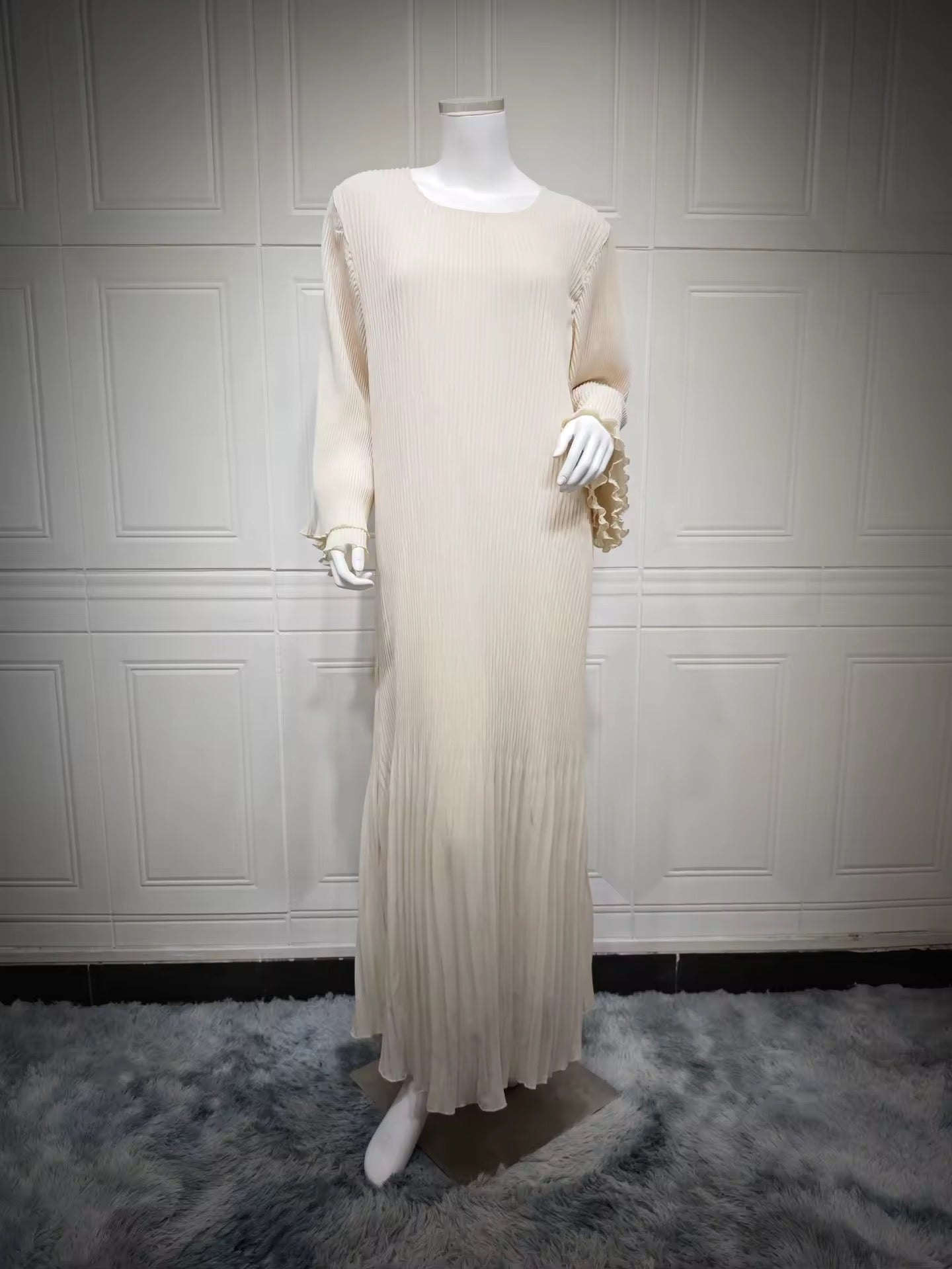 Elegant Pleated Gown