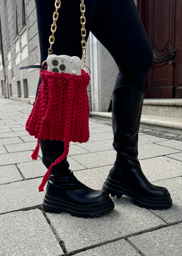 Knee-High Faux Leather Boots