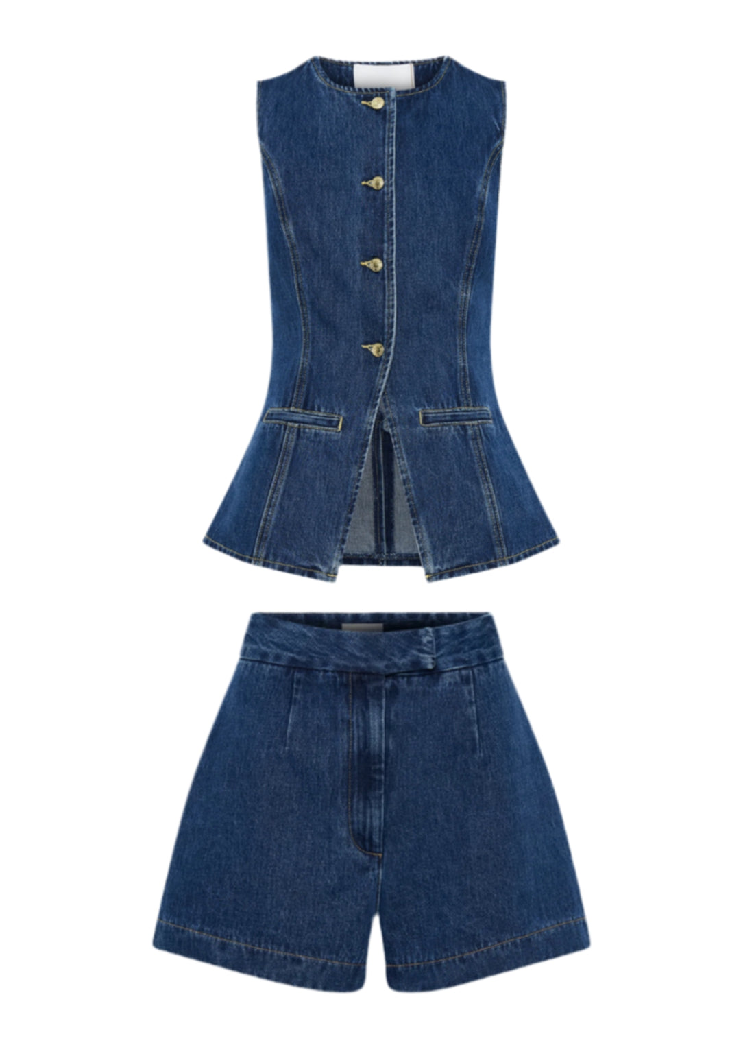 Denim Tailored Set