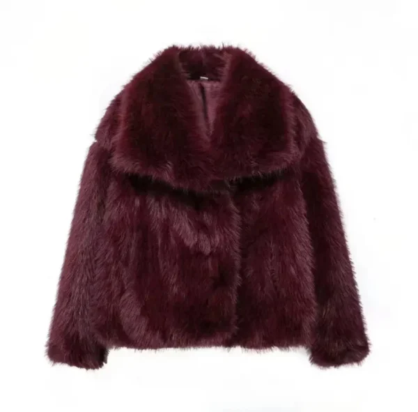 Luxurious faux fur coat